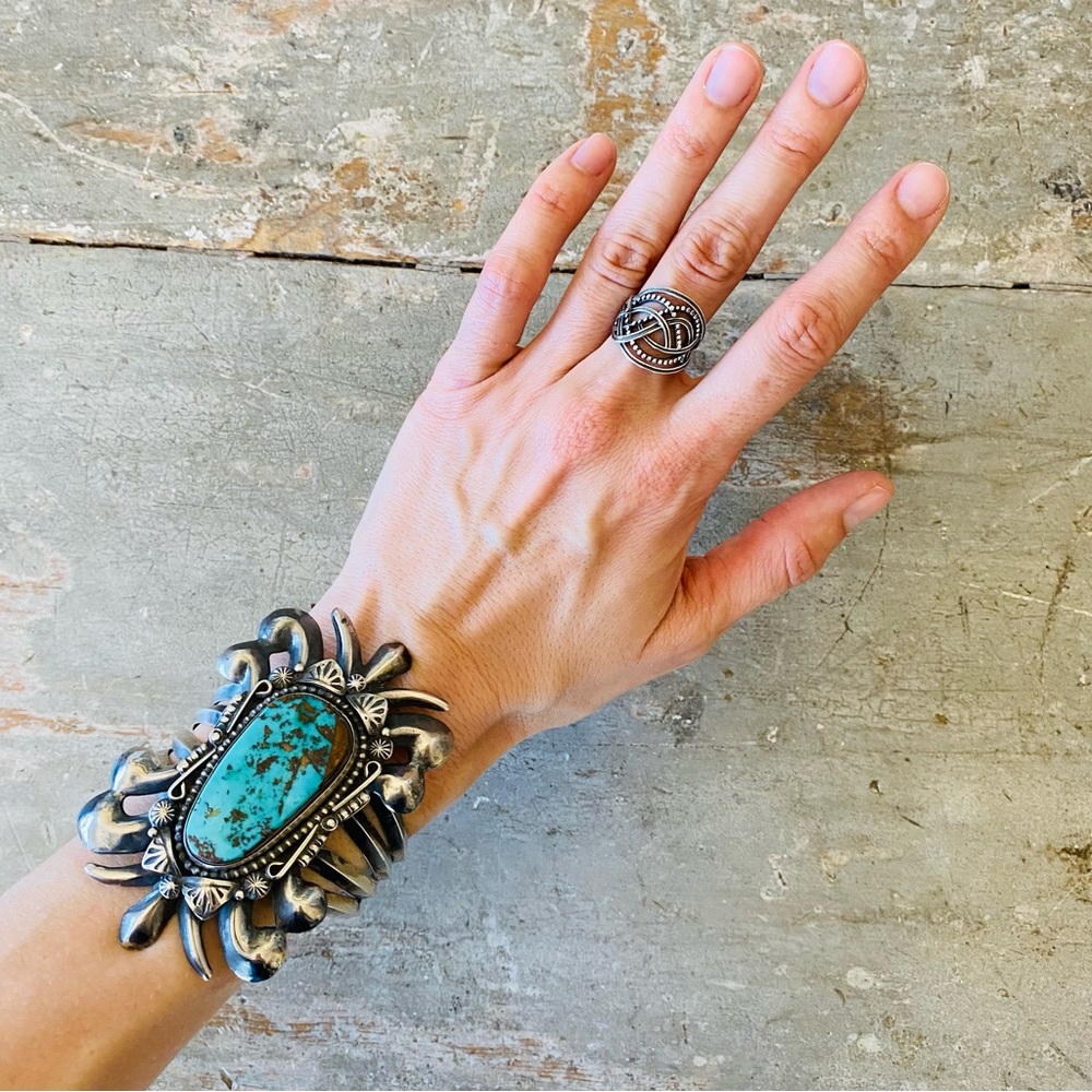 Artisan Sterling Silver Statement Ring - image 2